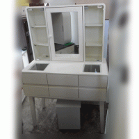 화장대+의자(화이트)