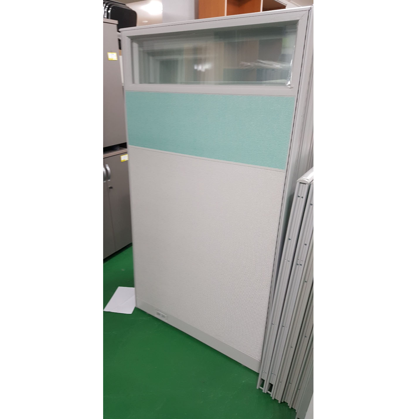 상부유리 투톤 파티션 (알루미늄 1800*1200)