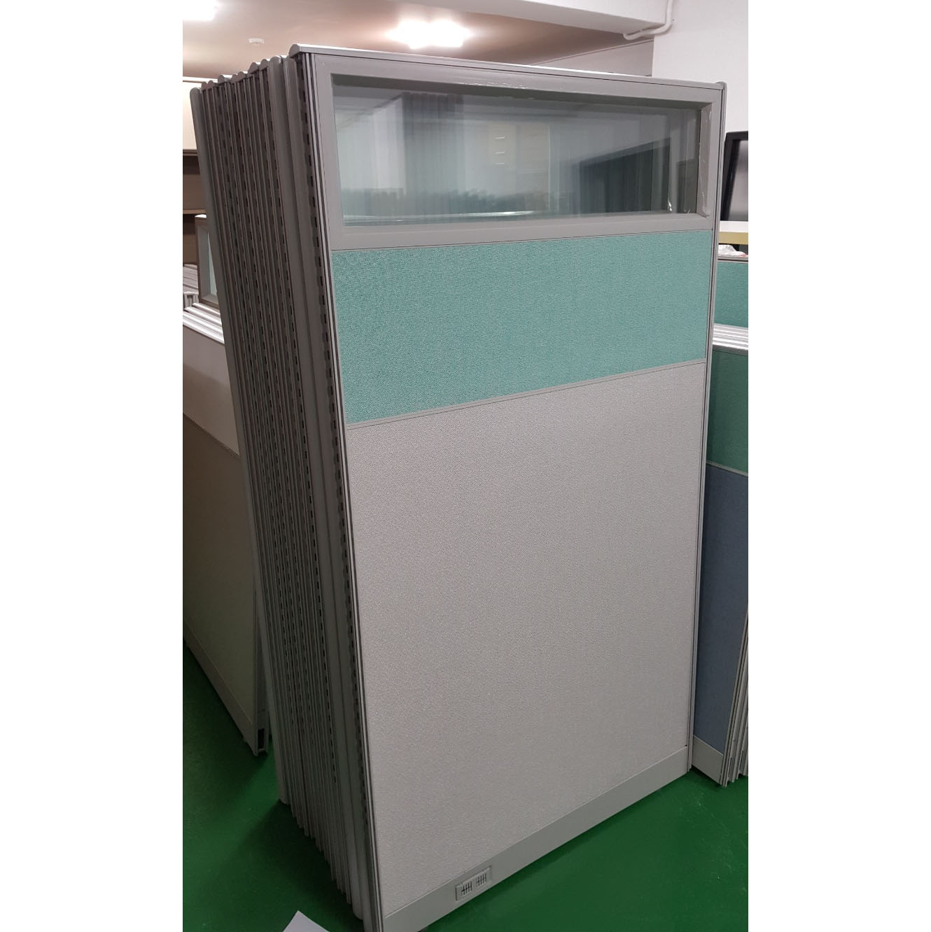 상부유리 투톤 파티션 (알루미늄 1800*1200)