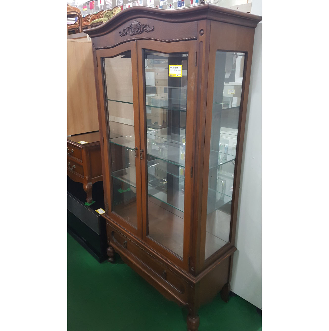 원목 엔틱 양주장 1000