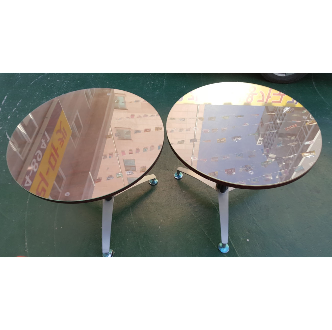 원탁 800 유리포함