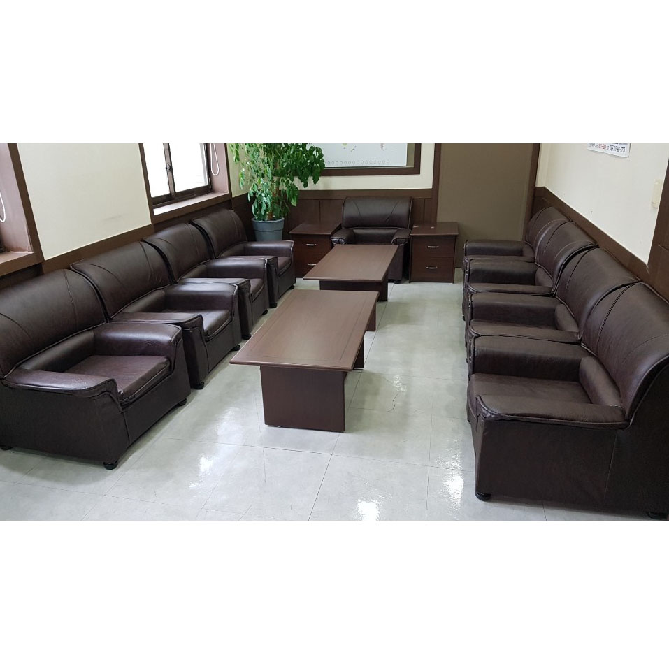 쇼파 세트 9인+전화대2+탁자2