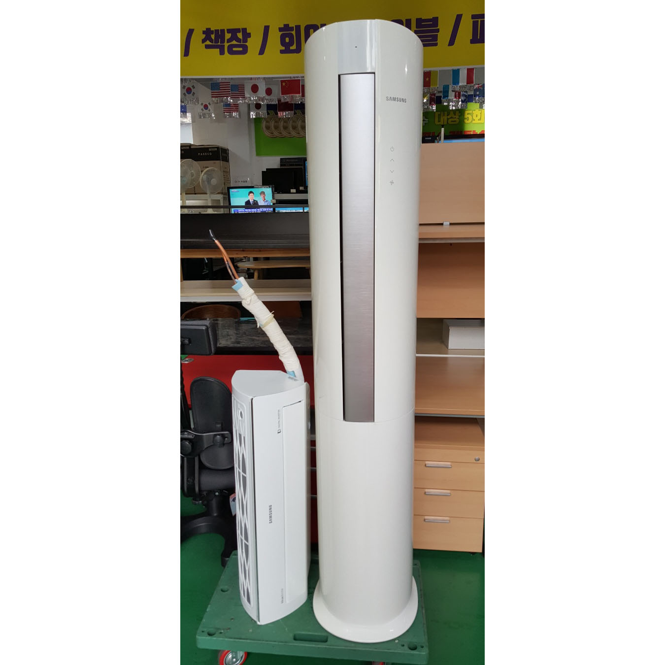 투인원 에어컨 15평+6평