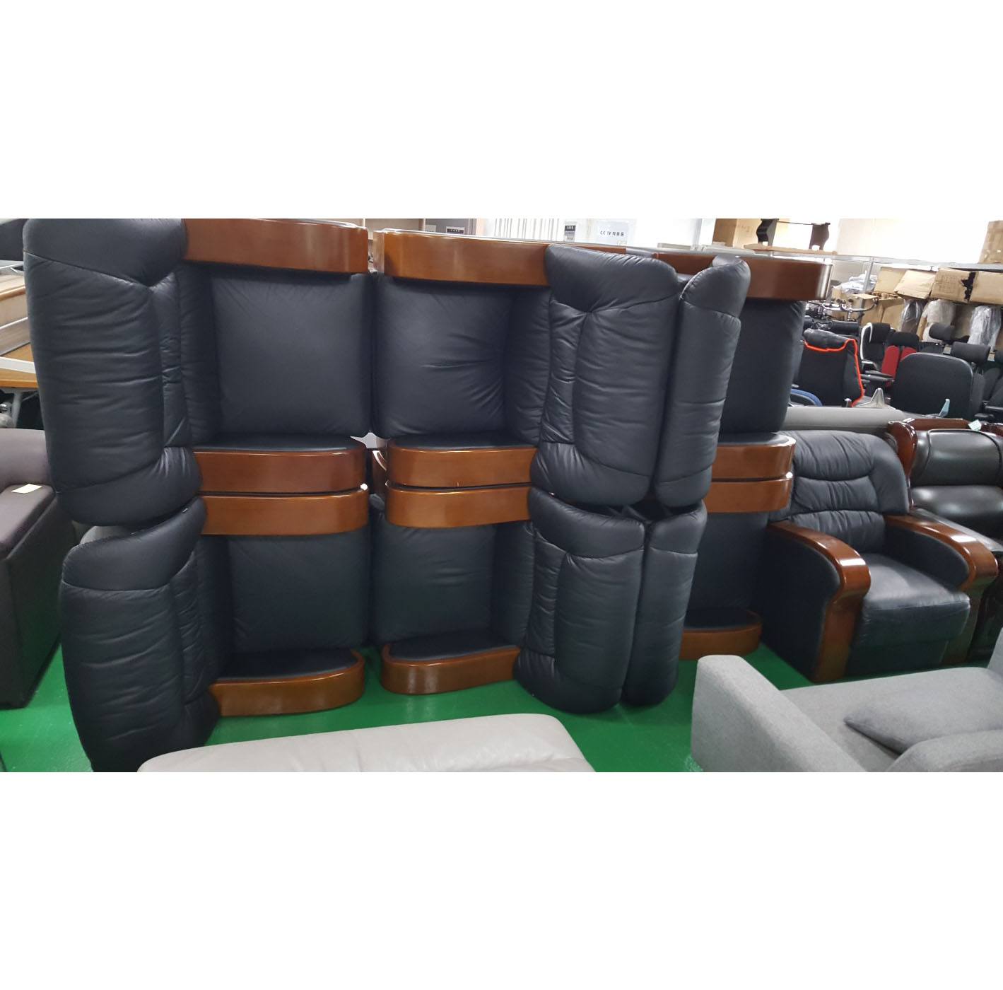 하이퍼스 중역 가죽쇼파 세트