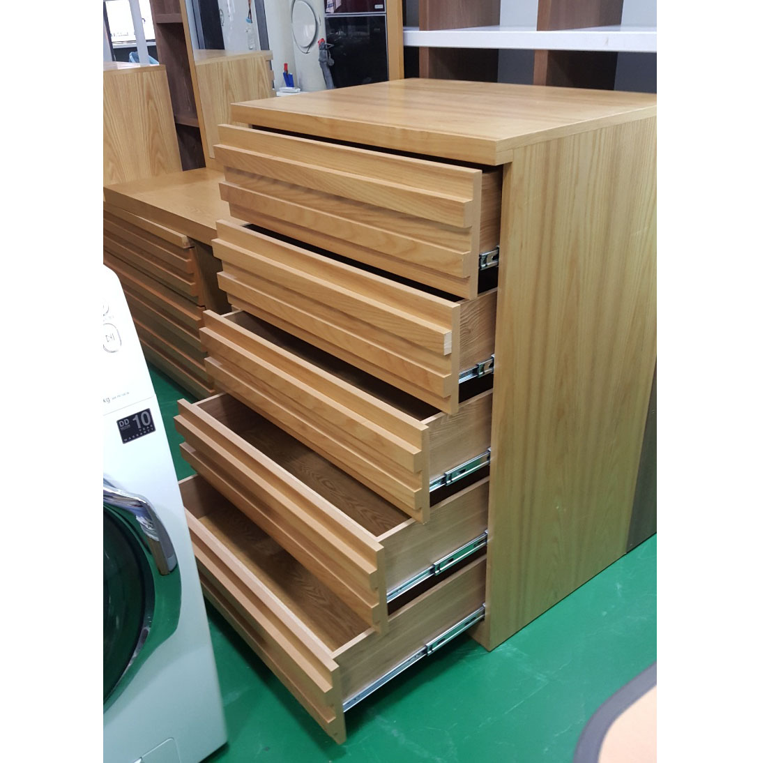 원목 5단 서랍장