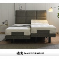 삼익가구 가죽헤드 트윈 모션베드 퀸