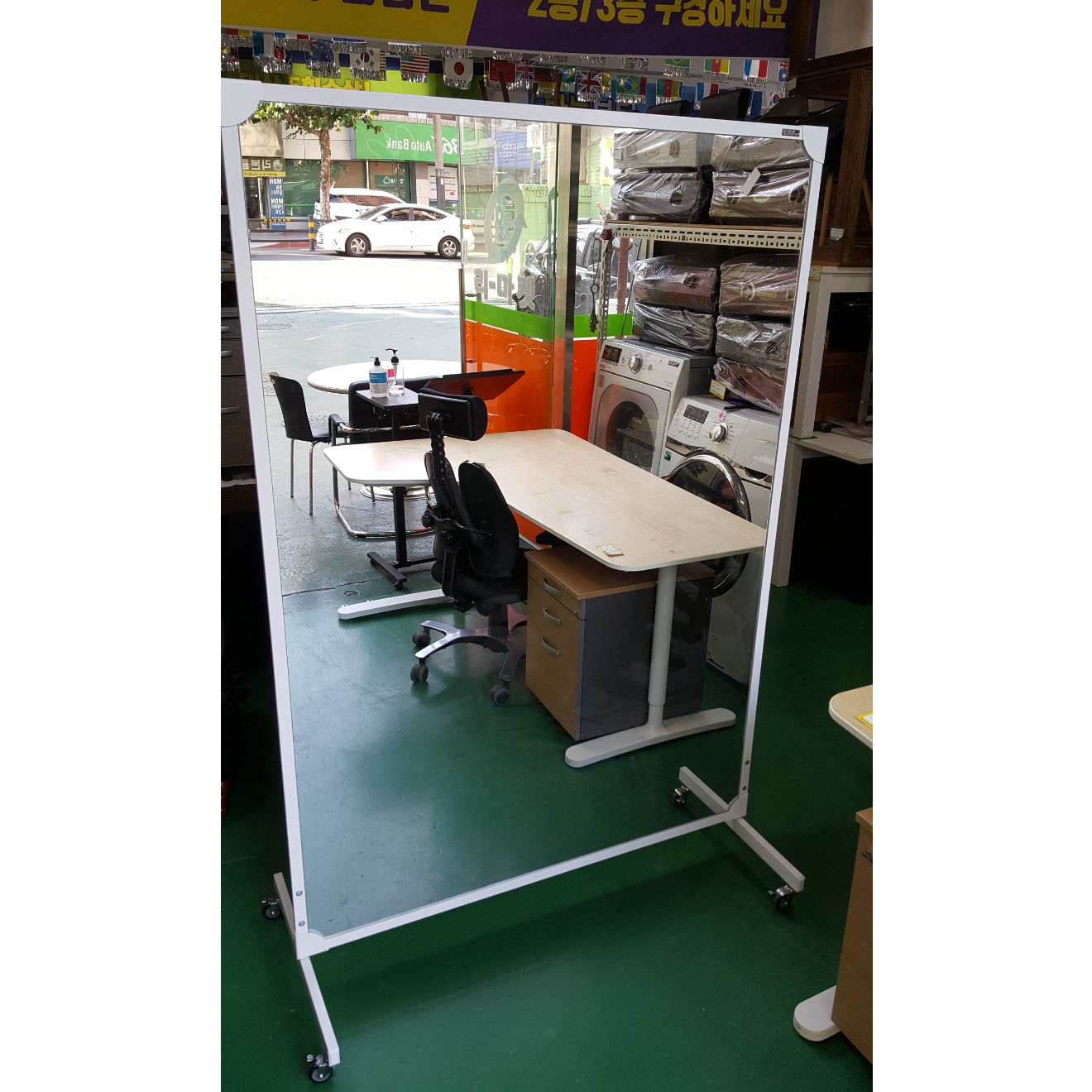 대형 이동식 스텐드 거울