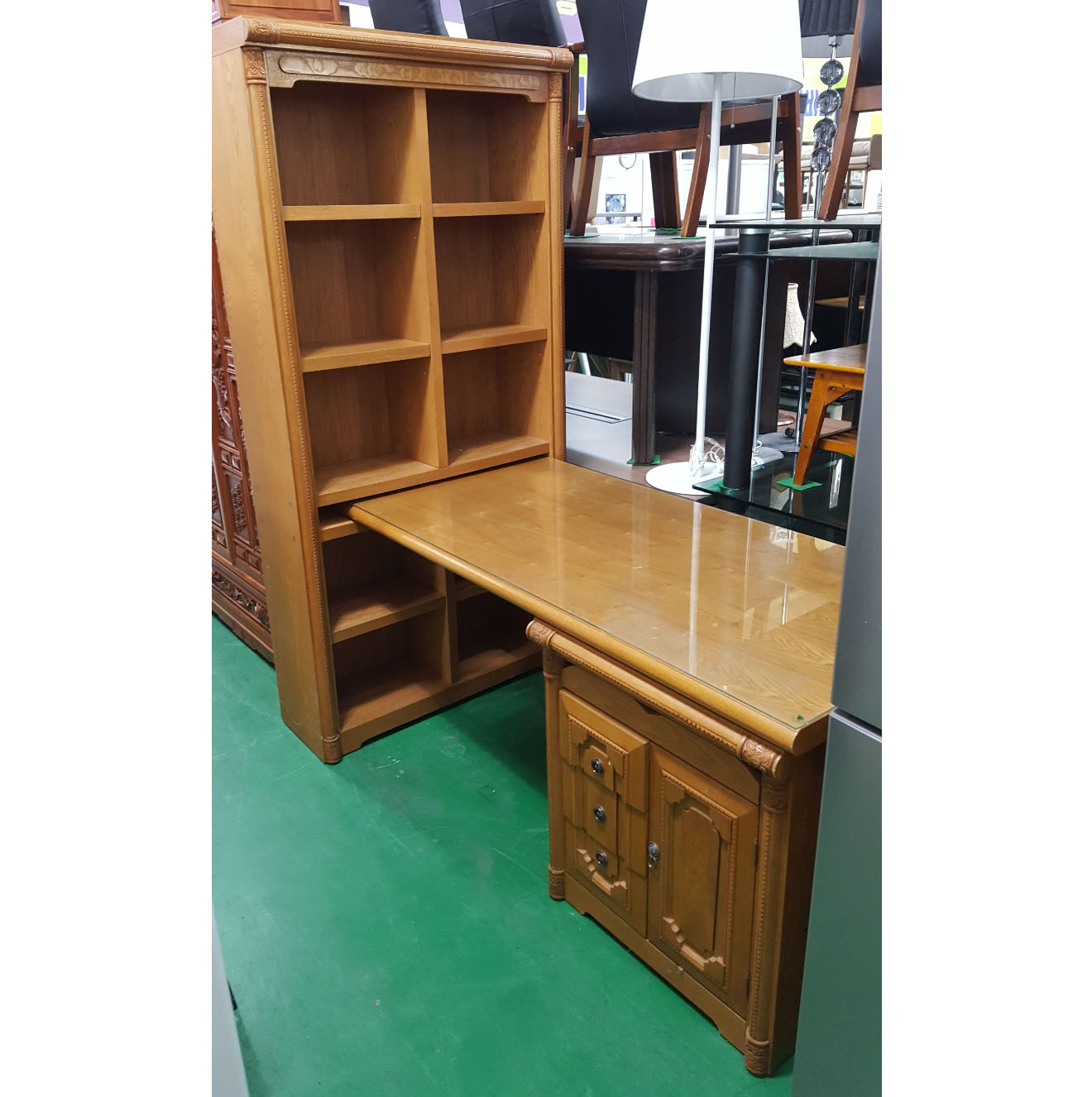 엔틱책장겸 책상