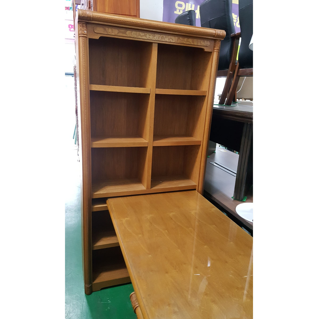 엔틱책장겸 책상