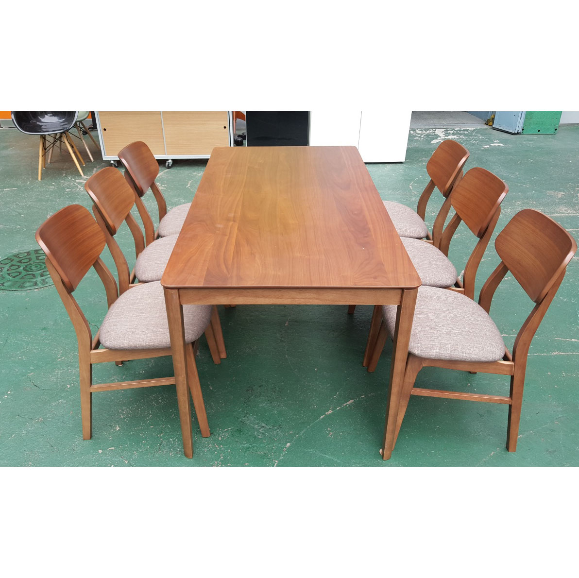 원목 6인 식탁 세트 의자 6EA포함