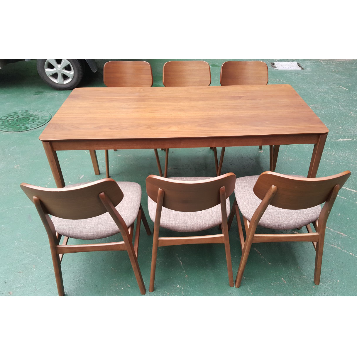 원목 6인 식탁 세트 의자 6EA포함