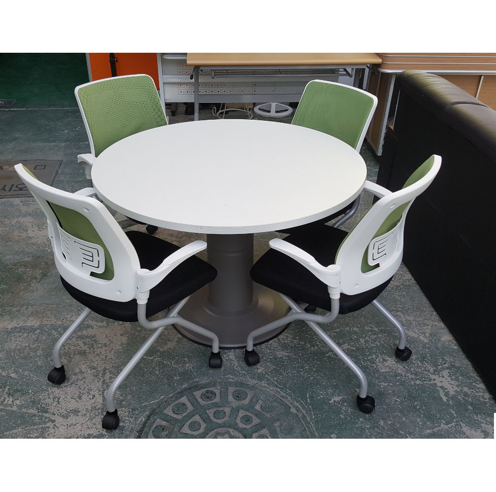 원탁 세트  탁자 + 의자4EA