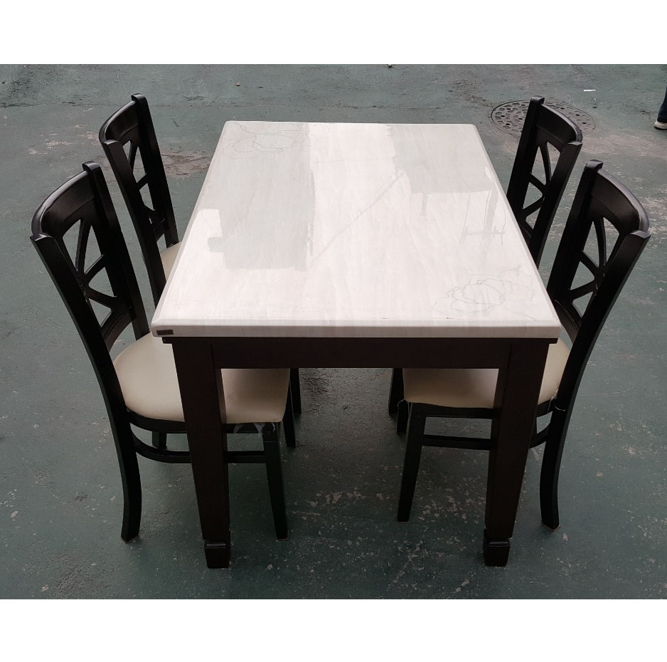 대리석 식탁 4인