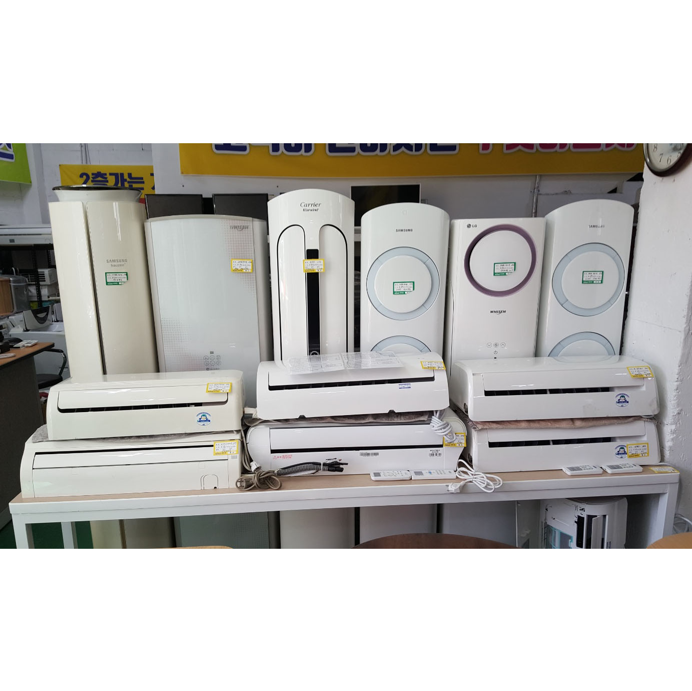 에어컨  평수별 다양보유
