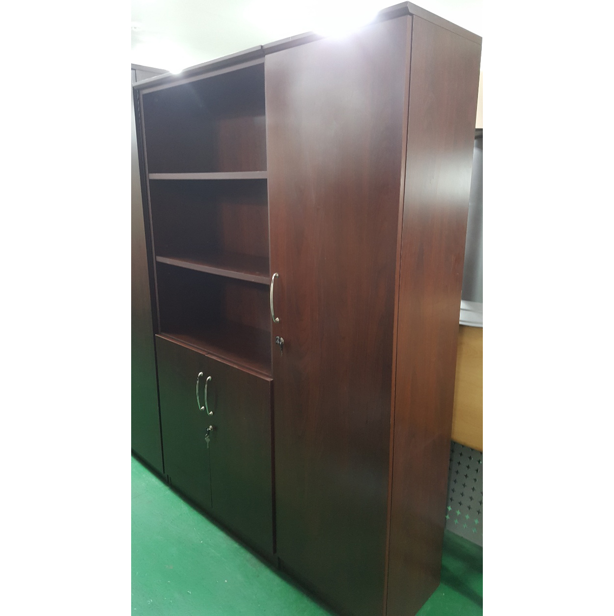 중역책장 세트 하문장+옷장