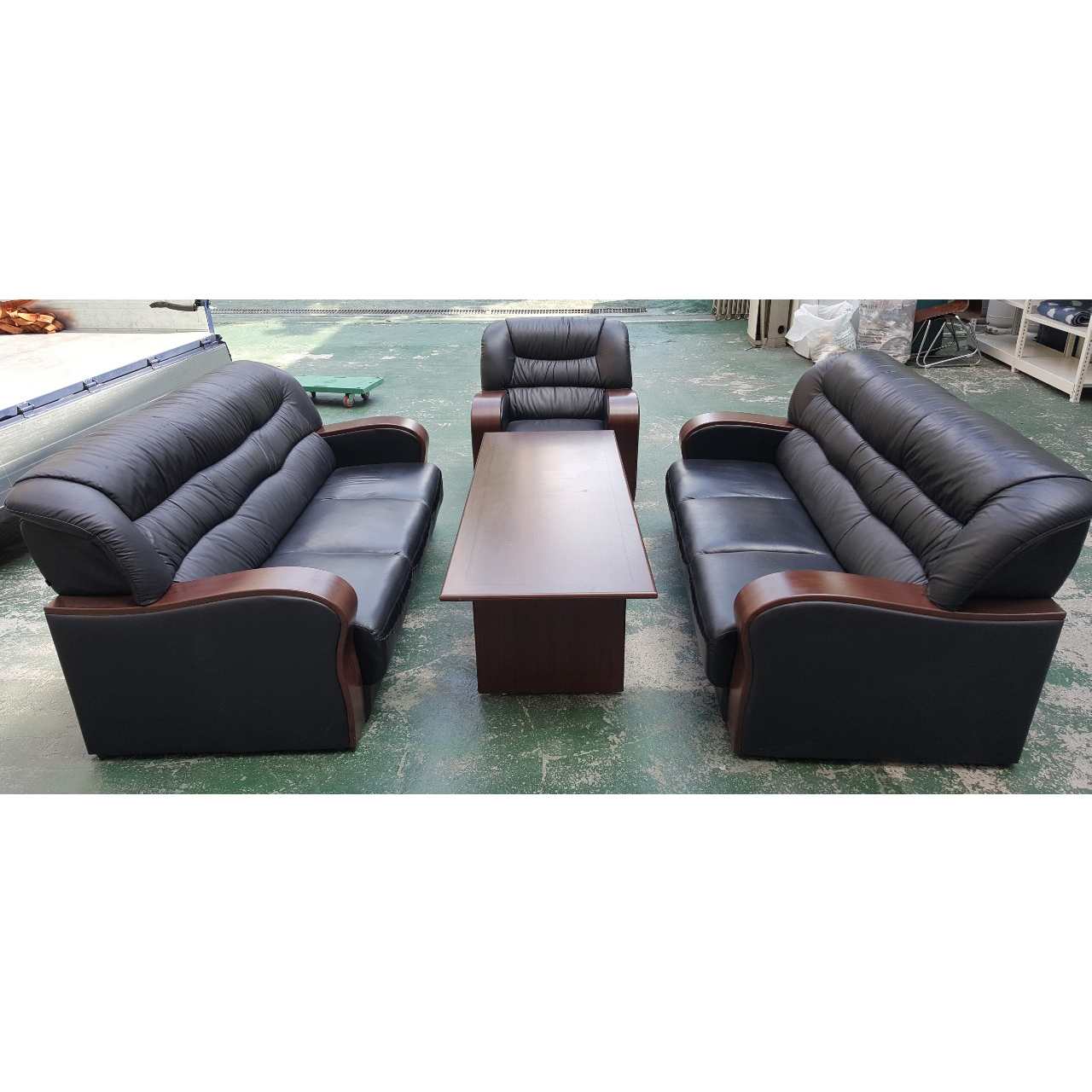 하이퍼스 중역 가죽쇼파세트