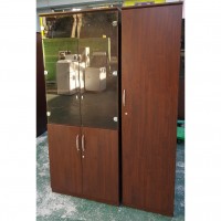 중역 책장 세트 유리하문장 +옷장