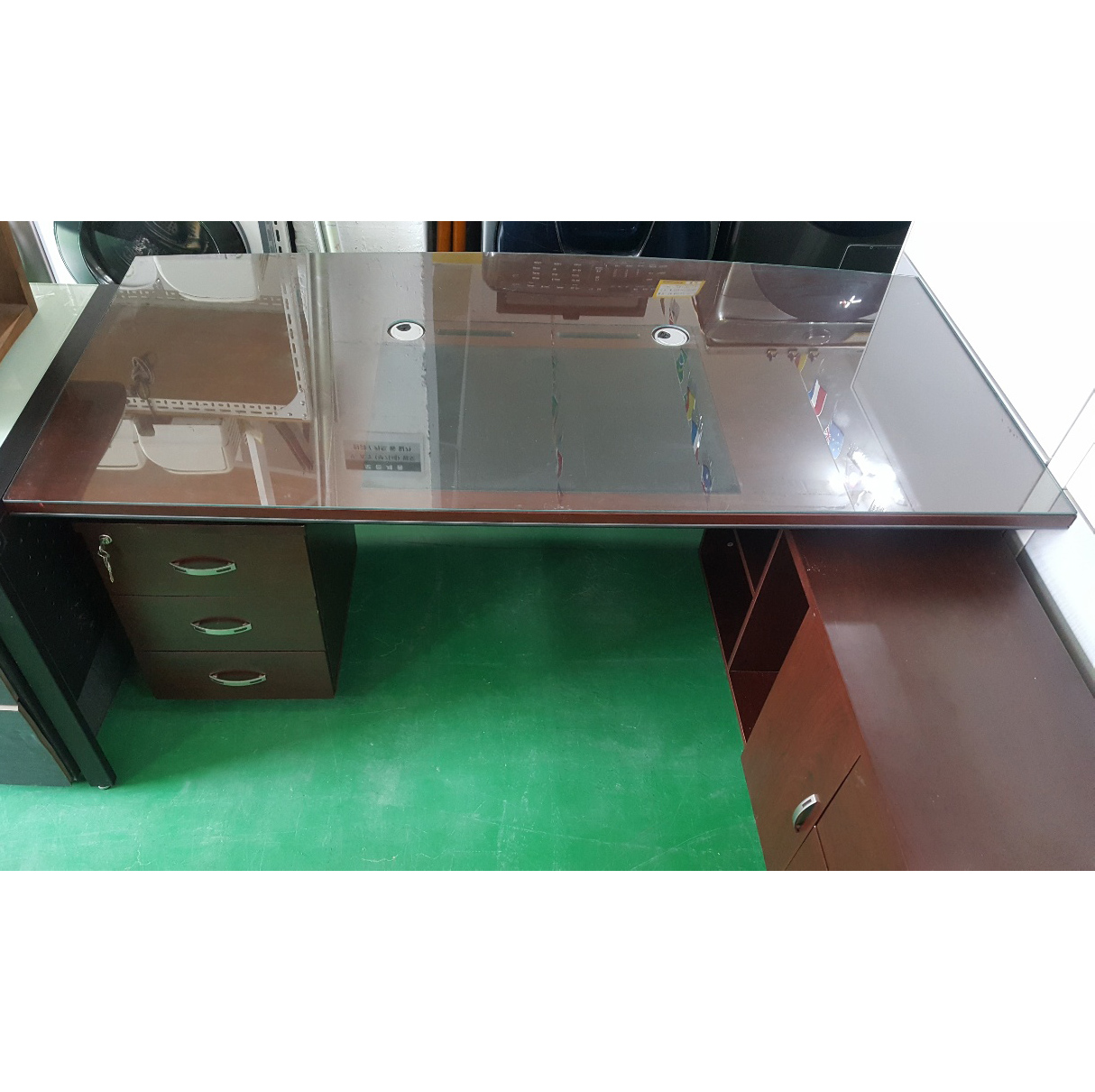 중역 책상 세트 책상+서랍+사이드