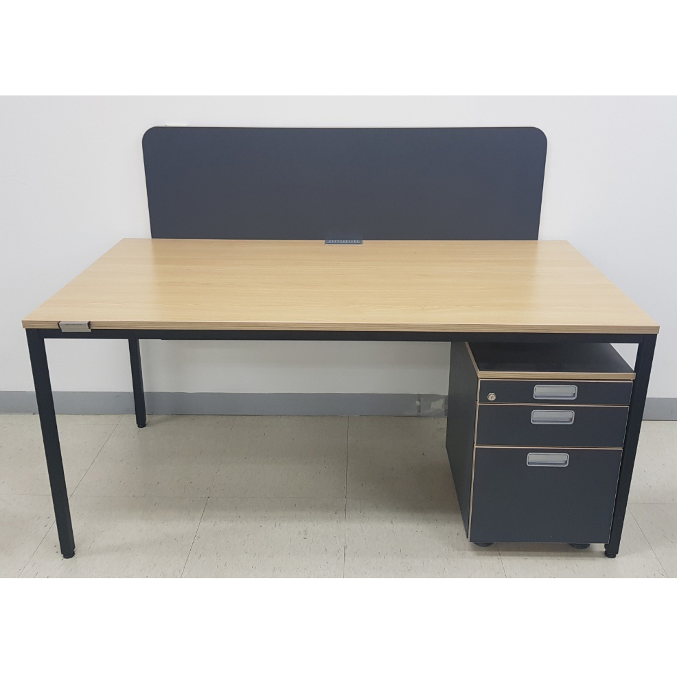 고급 책상 세트 책상+이동서랍+앞가림판 10EA