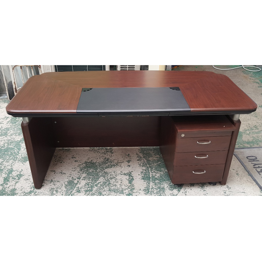 중역 책상 세트 중역책상+이동서랍