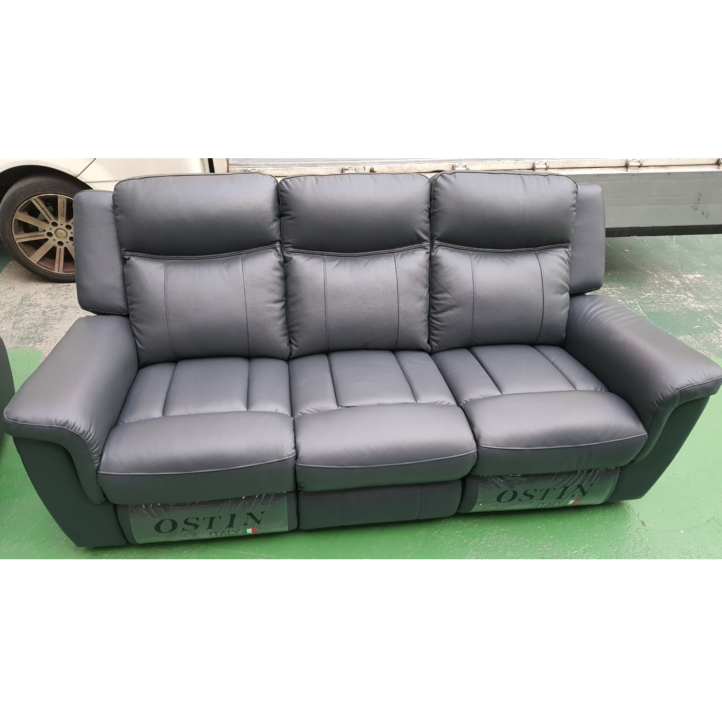 가죽 전동리클라이너 쇼파