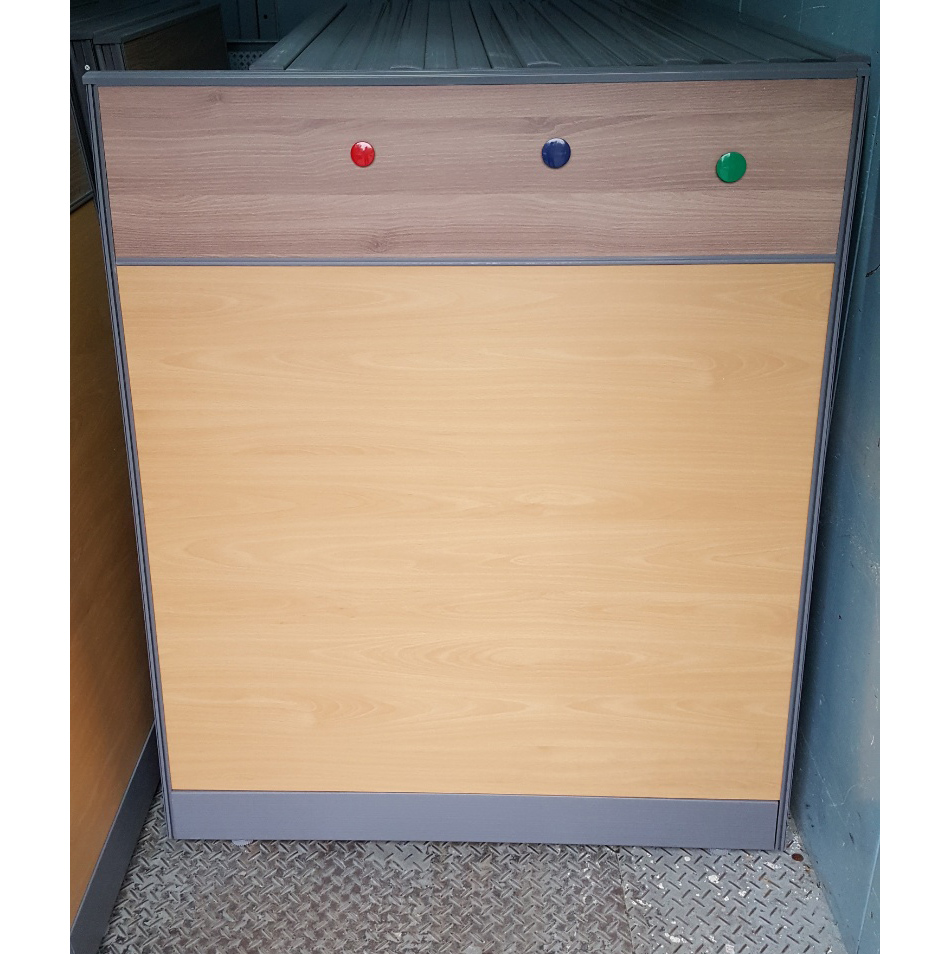 자석 투톤 우드 파티션