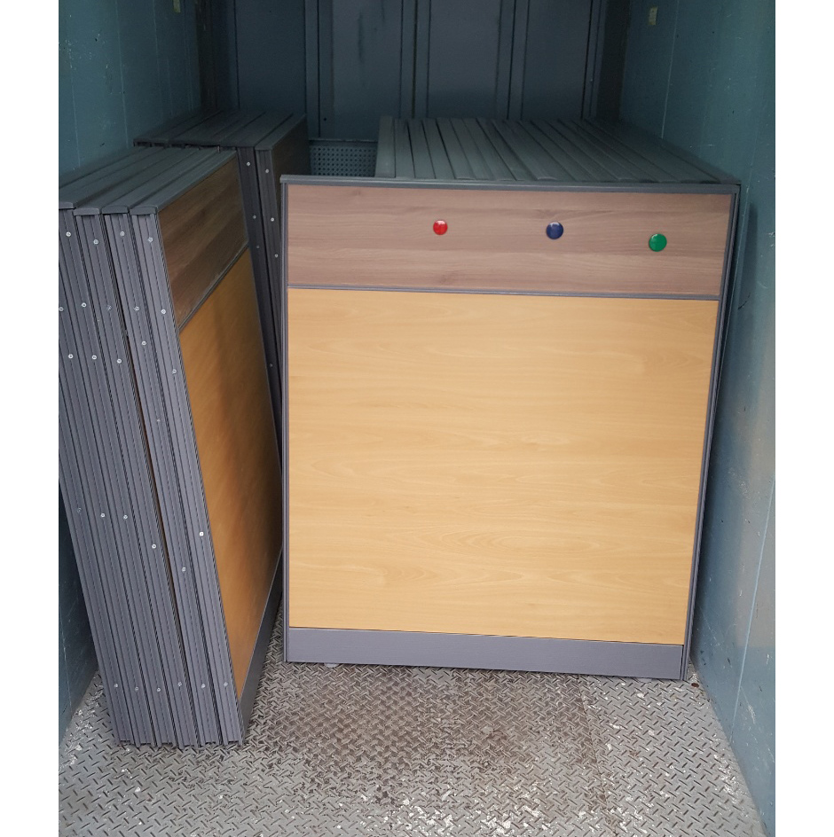 자석 투톤 우드 파티션