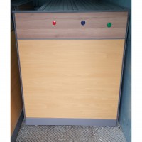 자석 투톤 우드 파티션