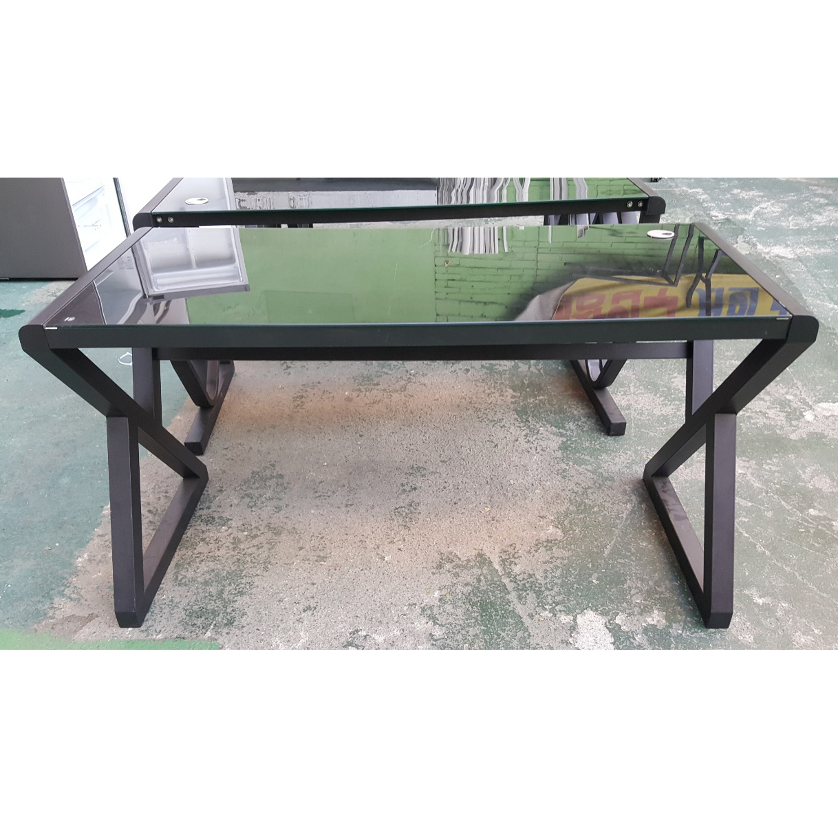 강화 유리 책상  8EA