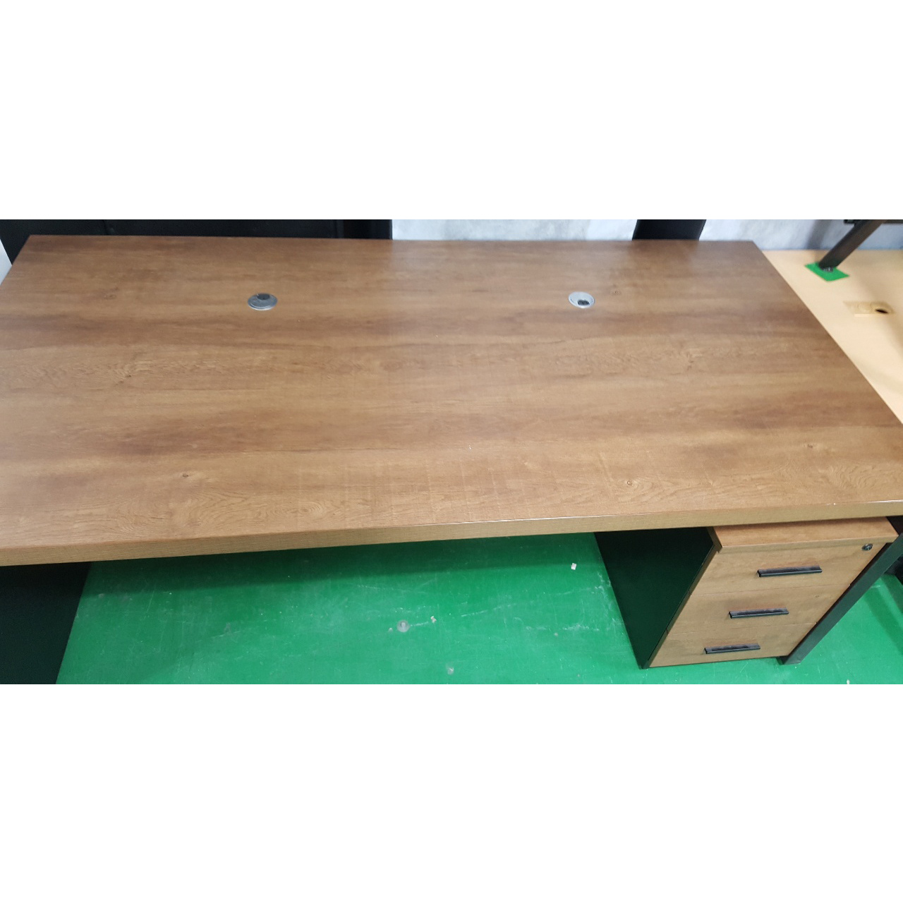 중역책상.책장 세트