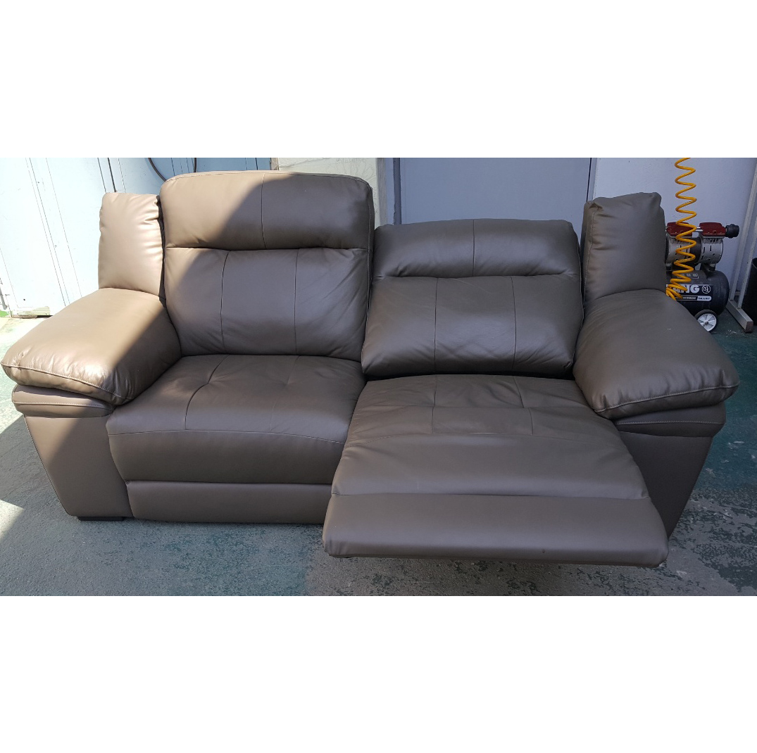 한샘 가죽 진동 리클라이너 쇼파