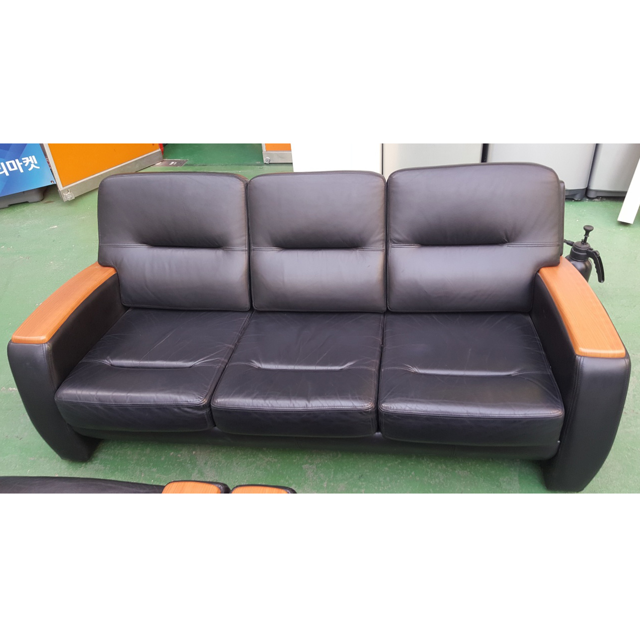 퍼시스 가죽  중역쇼파 세트