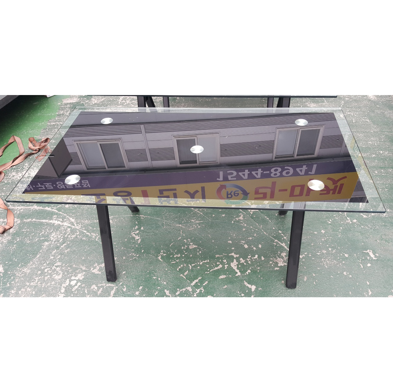 하이퍼스 유리테이블  2EA