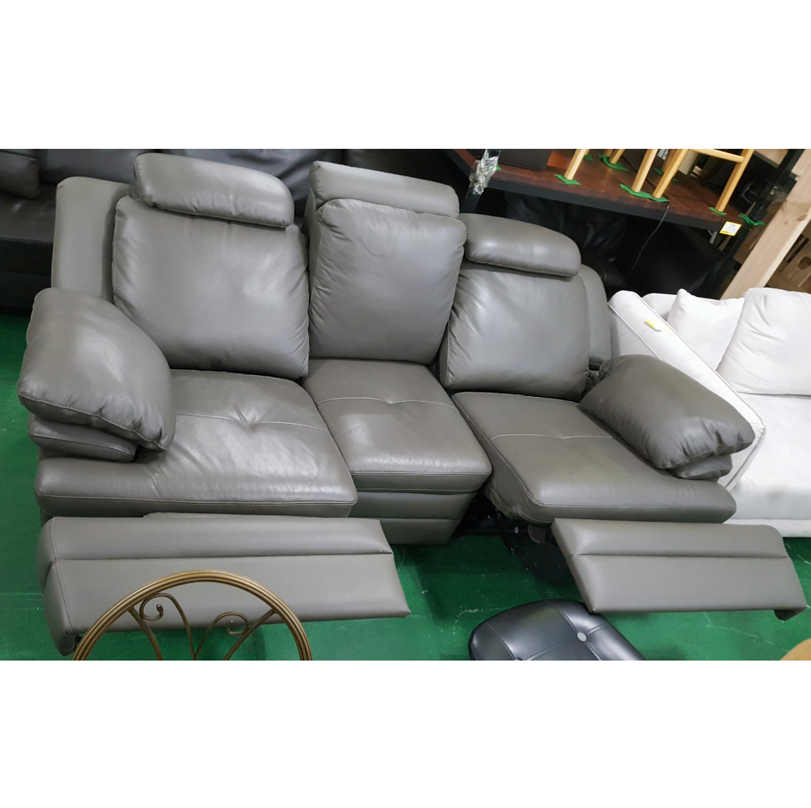 한샘 전동리클라이너 쇼파 3인