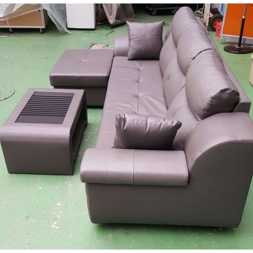 에넥스 가죽쇼파 탁자포함