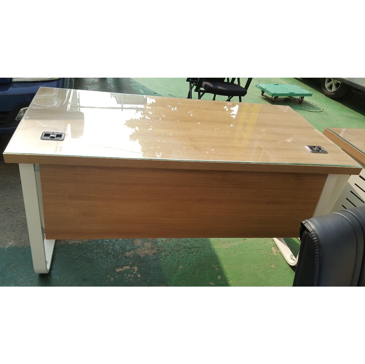 간부 책상 세트 이동서랍포함 2EA