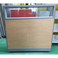 우드 상부유리 파티션 37EA