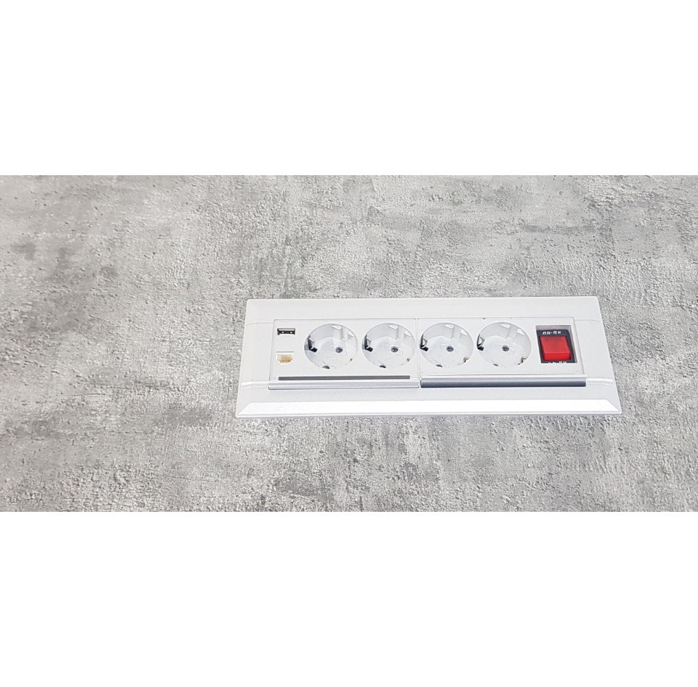 회의용 테이블 멀티탭