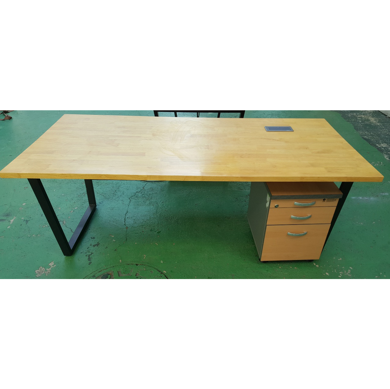 원목 중역 책상 세트